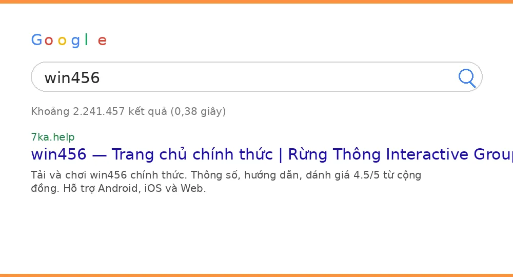 Cách tìm win456 trên Google