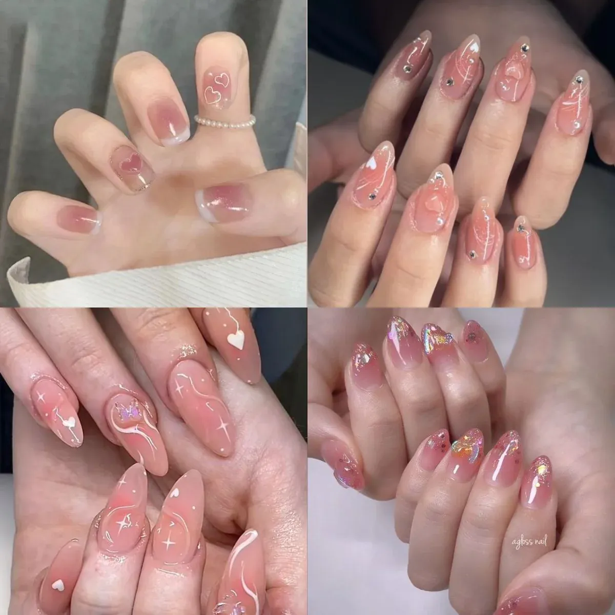 100+ ảnh nail màu hồng thạch ombre bóng đẹp chuẩn xịn mịn · ảnh 2