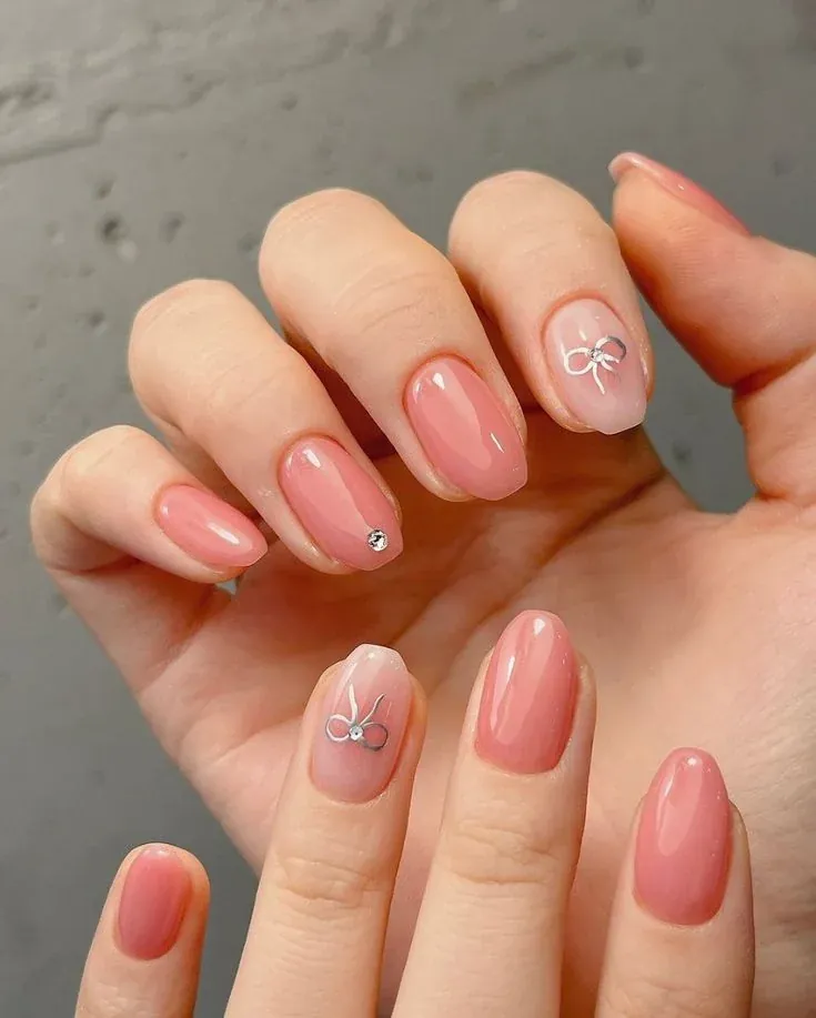 100+ ảnh nail màu hồng thạch ombre bóng đẹp chuẩn xịn mịn · ảnh 3