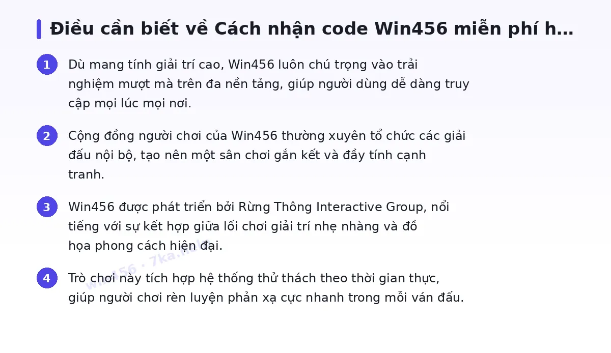 Những điều cần biết về win456