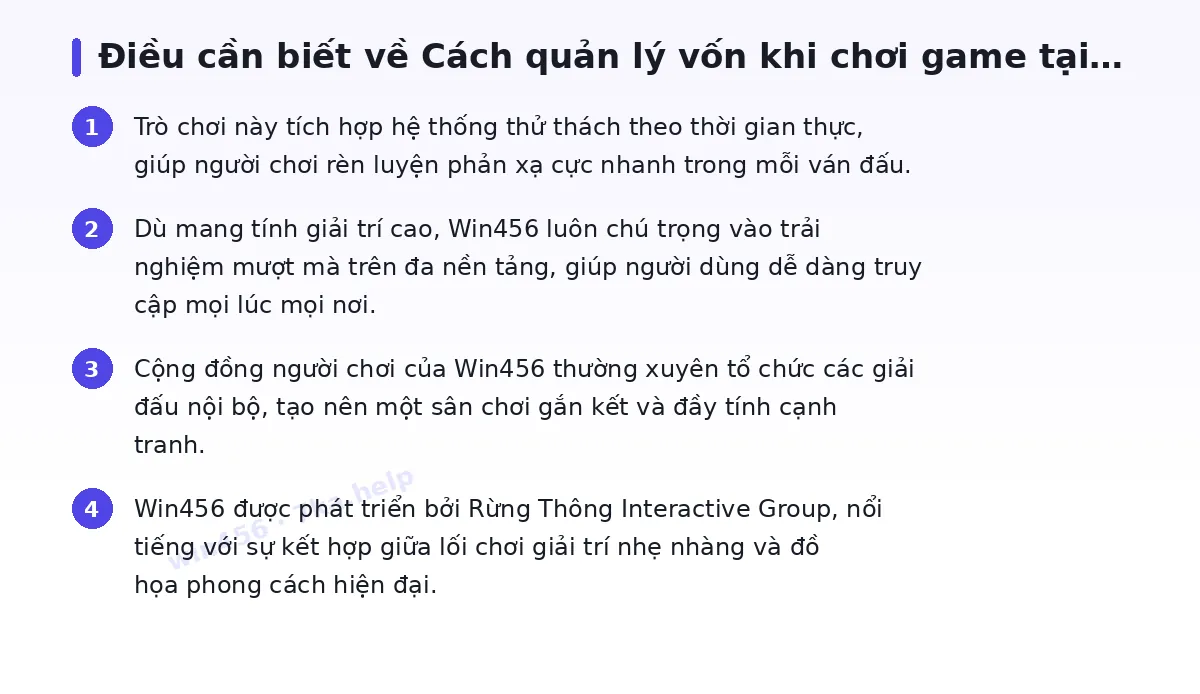 Những điều cần biết về win456