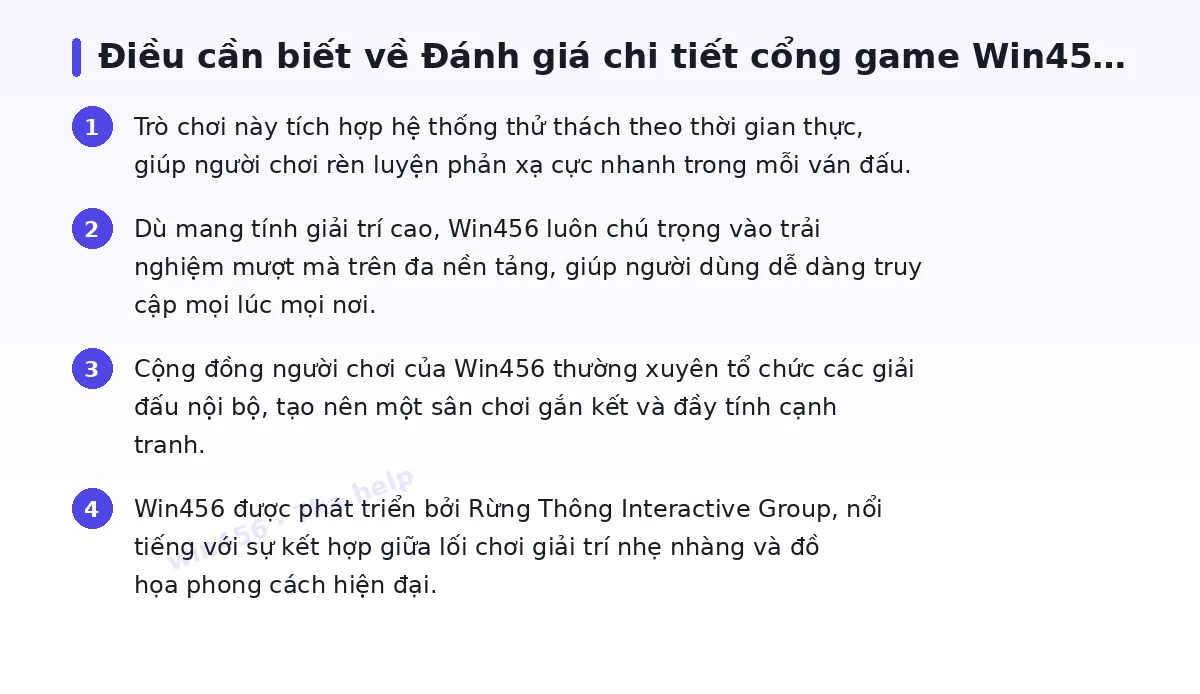 Những điều cần biết về win456