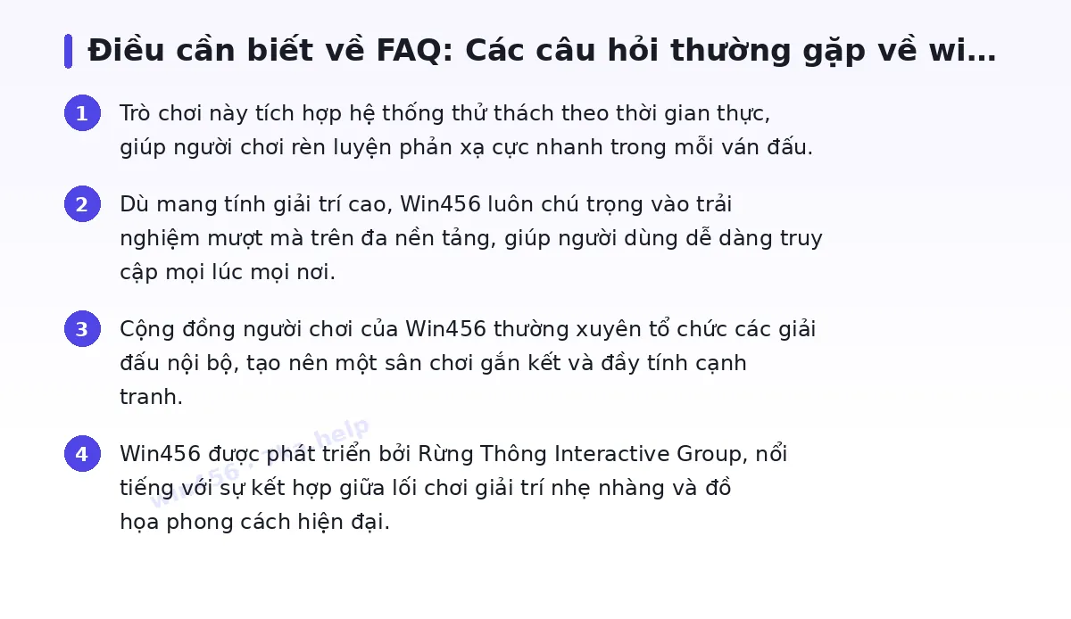 Những điều cần biết về win456