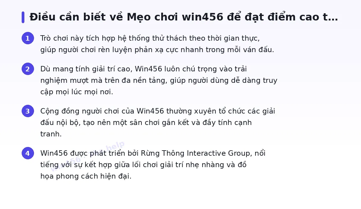 Những điều cần biết về win456