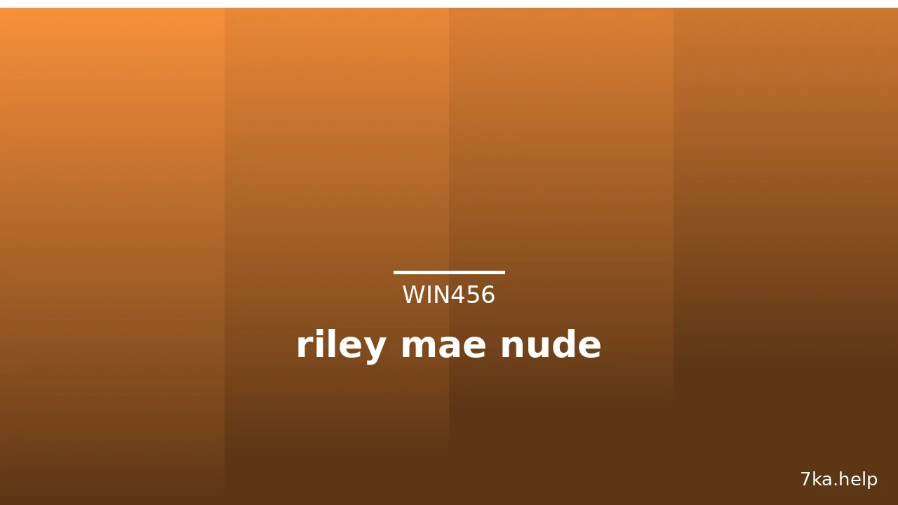 riley mae nude