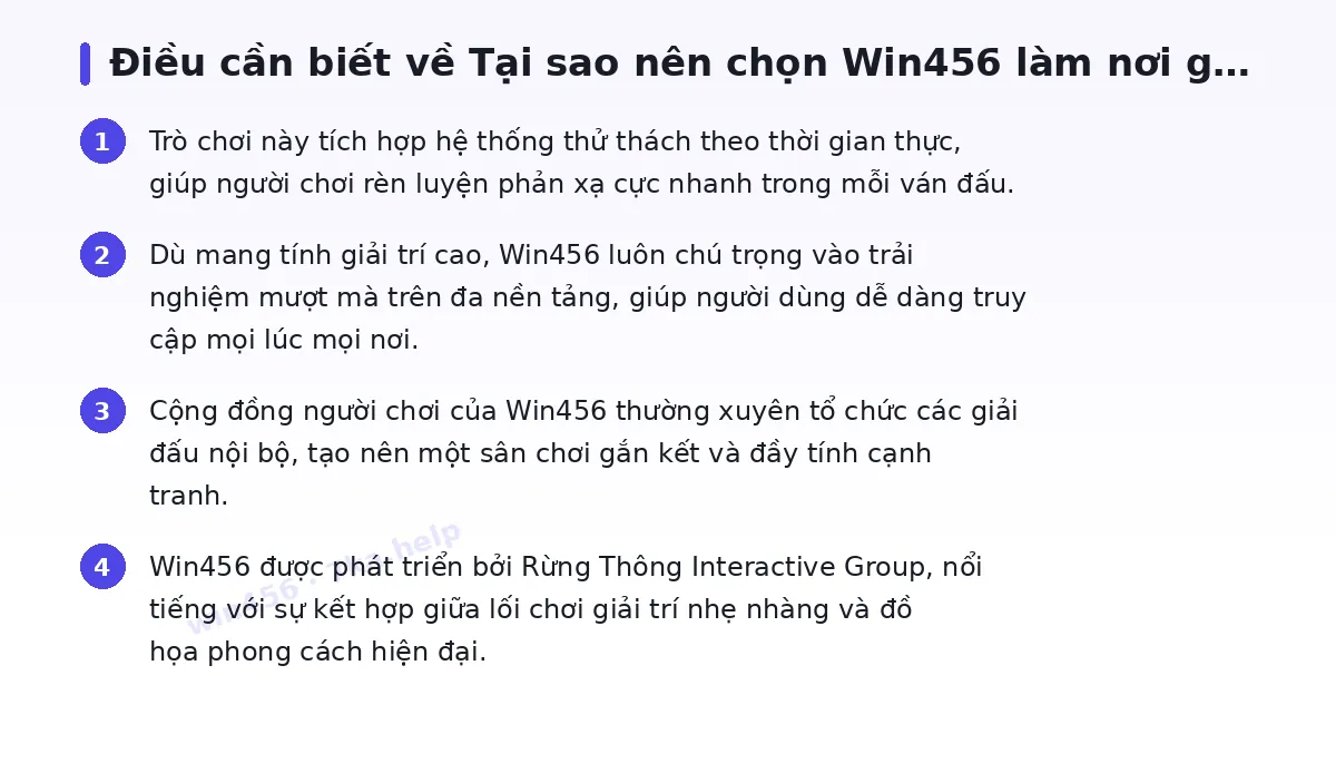 Những điều cần biết về win456