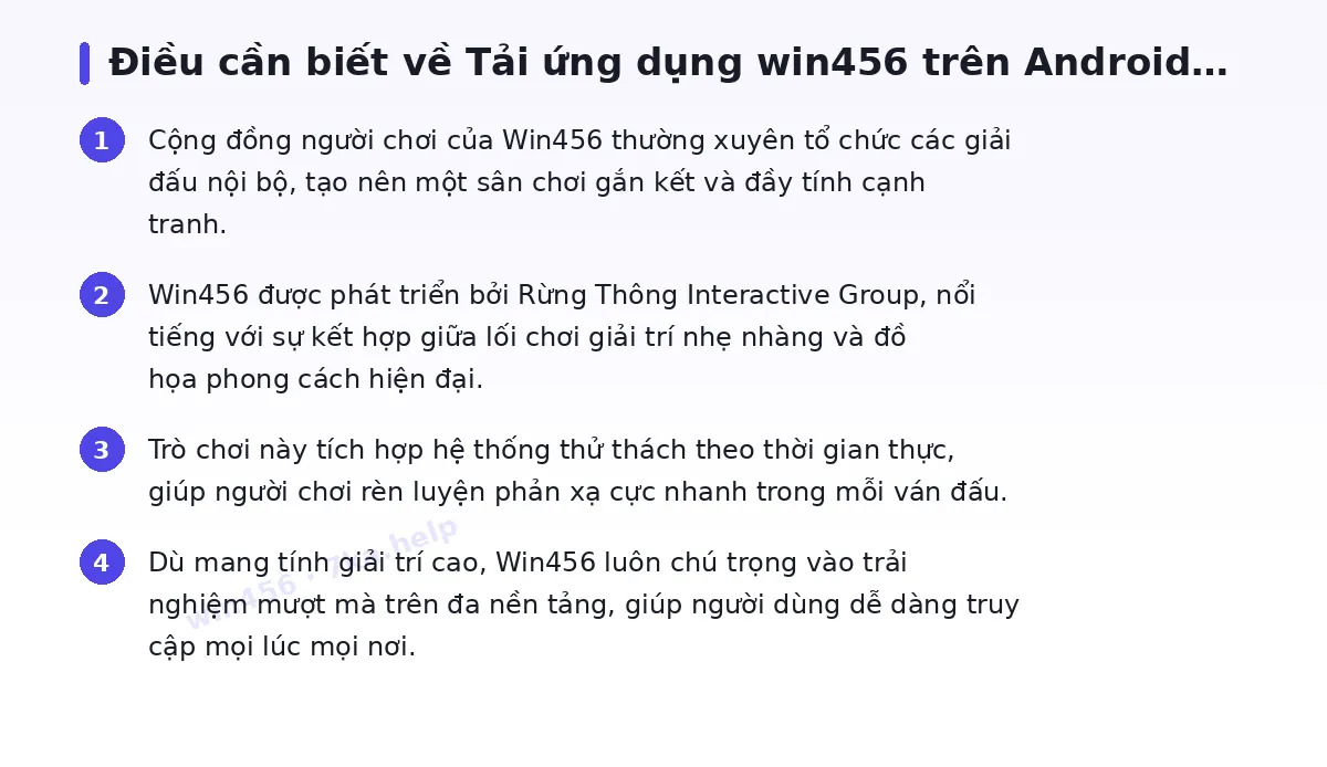 Những điều cần biết về win456