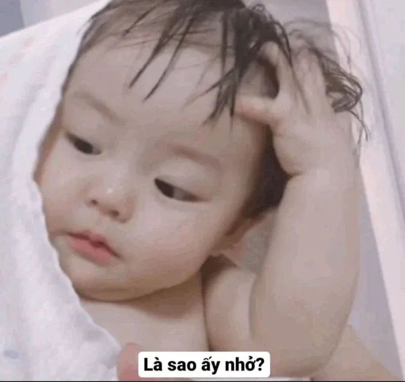 Tuyển tập 100+ meme em bé chống cằm cực bá đạo · ảnh 1